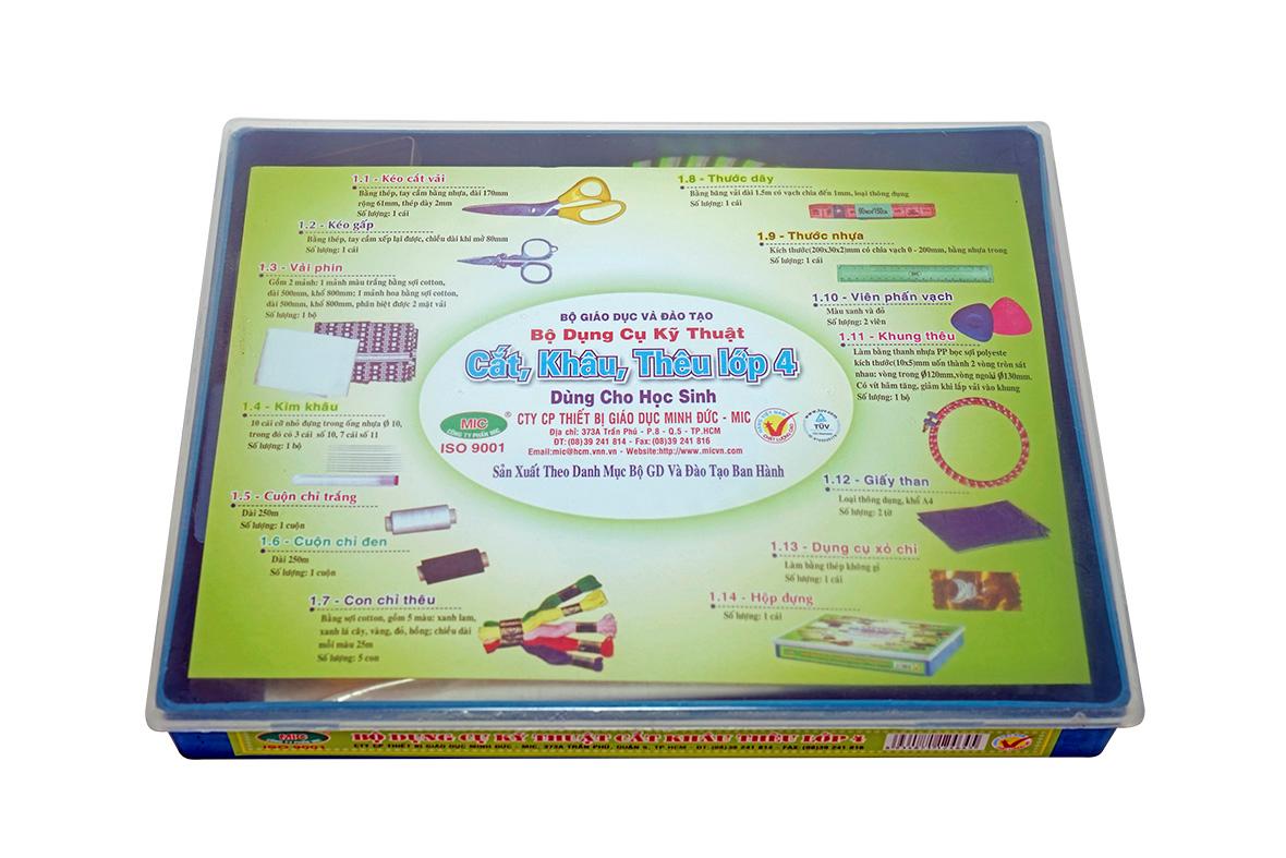 BỘ KỸ THUẬT CẮT, KHÂU, THÊU LỚP 4